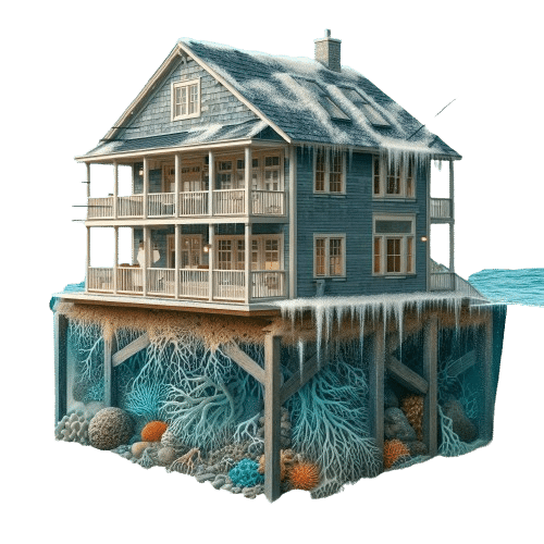 Living near the ocean has its perks, but saltwater exposure is one of the most significant challenges coastal homeowners face. Salt particles carried by ocean breezes can corrode metal roofing materials, weaken structural components, and lead to premature roof deterioration. Humidity compounds the problem, promoting mold growth, rot, and other moisture-related issues that can compromise the integrity of roofing systems.