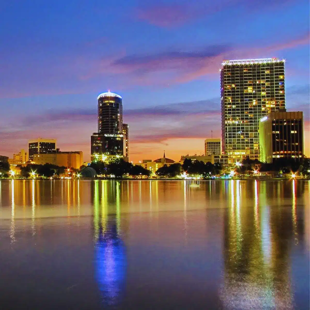 Lake Eola Park in Downtown, Orlando, FL