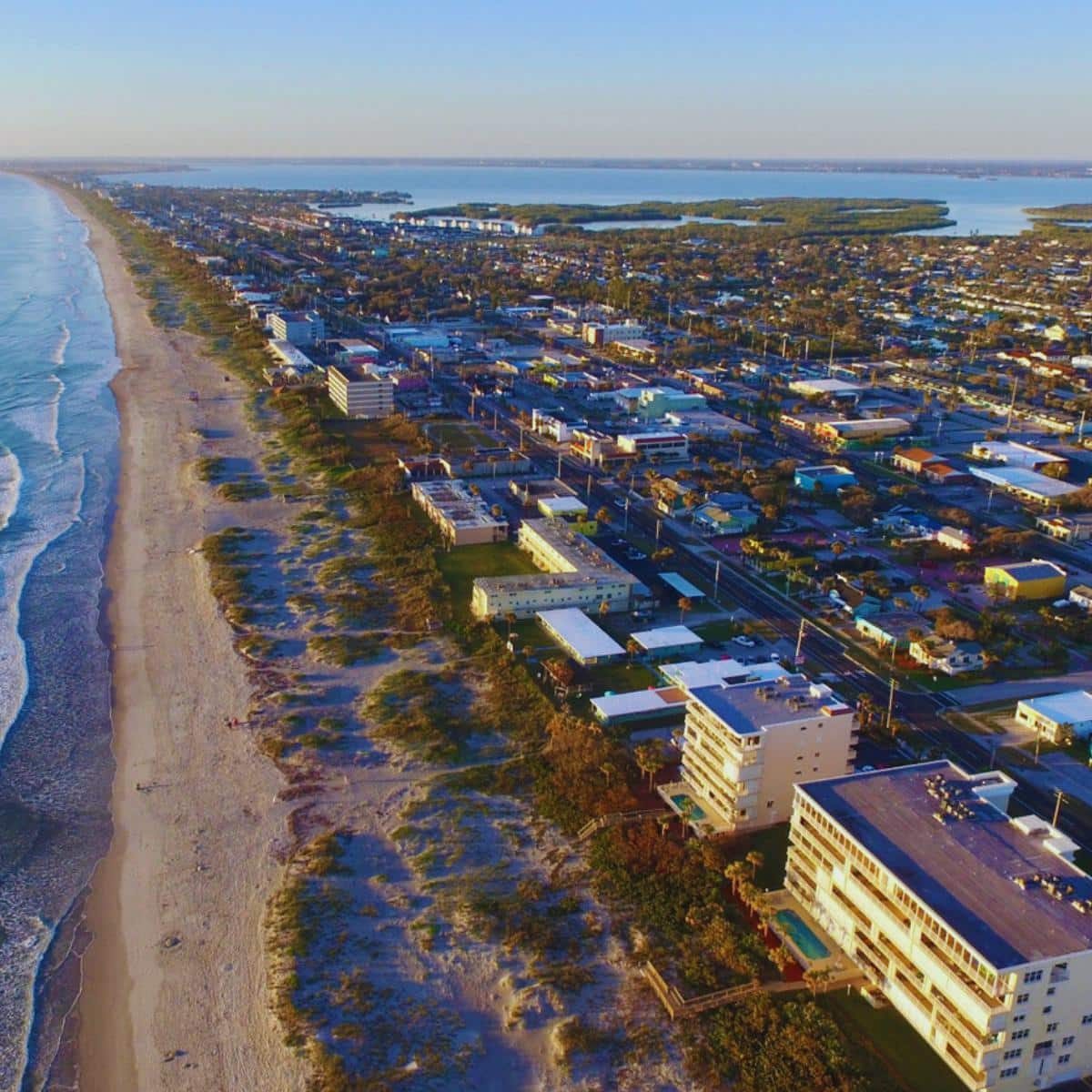 Aerial view of the downtown, Cocoa, FL