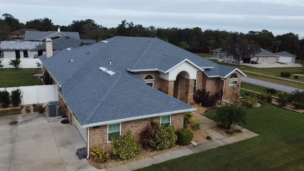 Experienced crew completing a roof replacement in Sanford, FL with precision