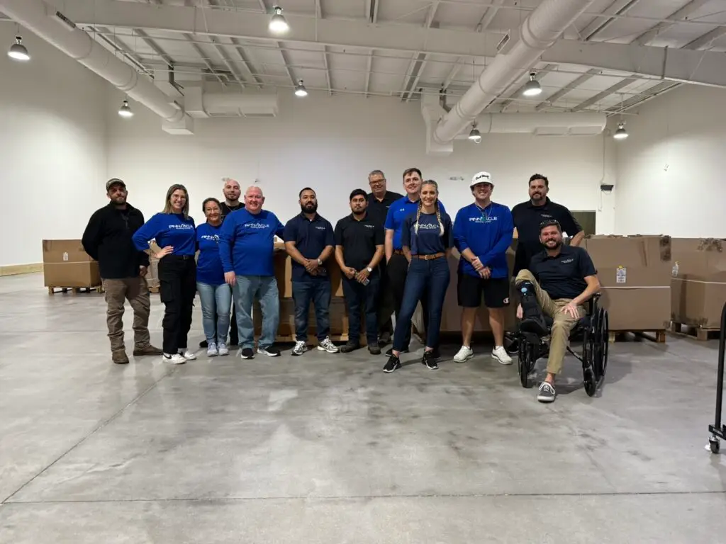 Picture from team at community service project