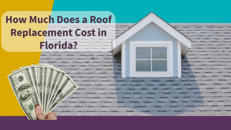 Home in Florida with a newly replaced roof showing different roofing materials and costs