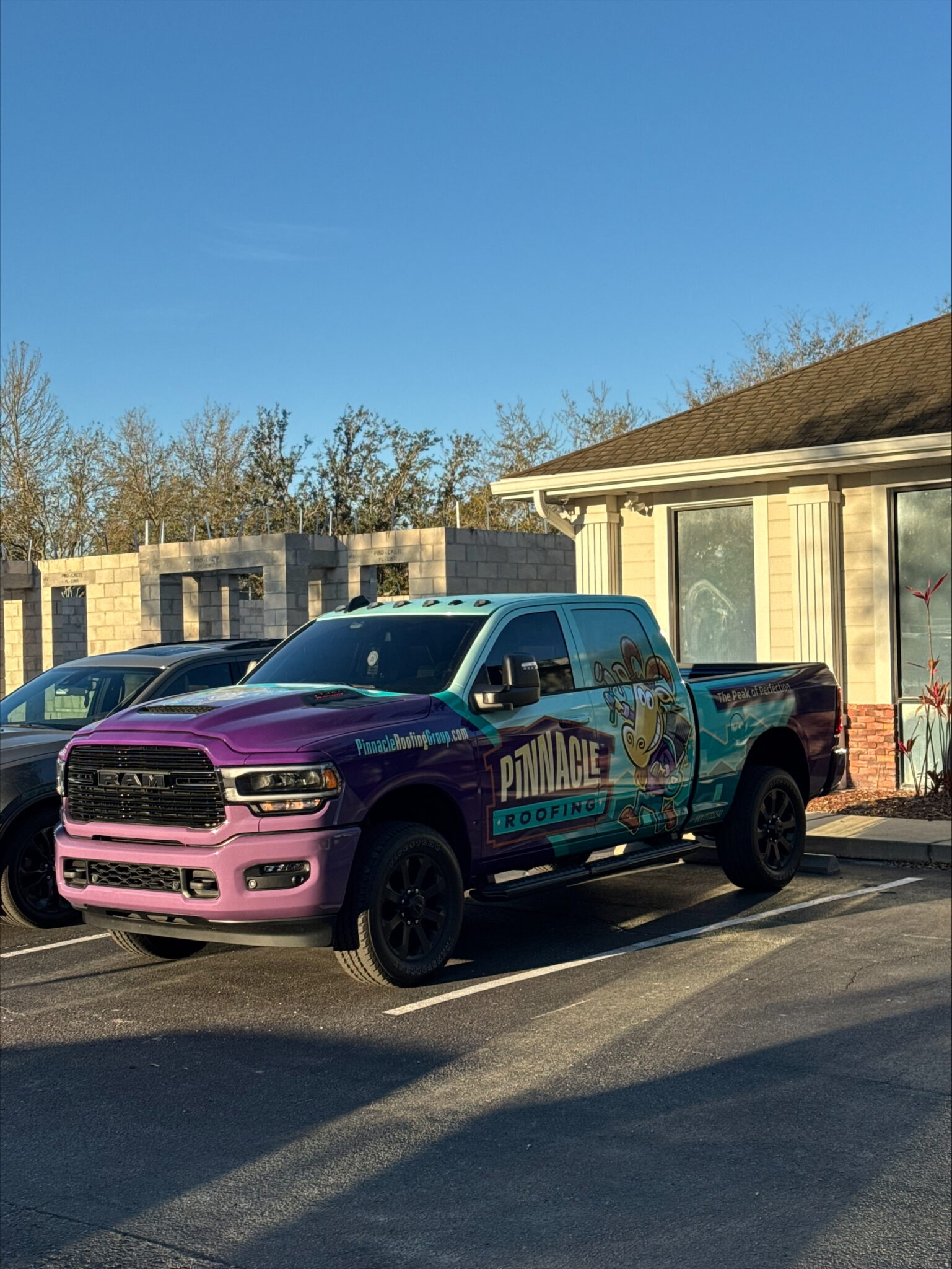 Work Vehicle for Pinnacle Roofing Group