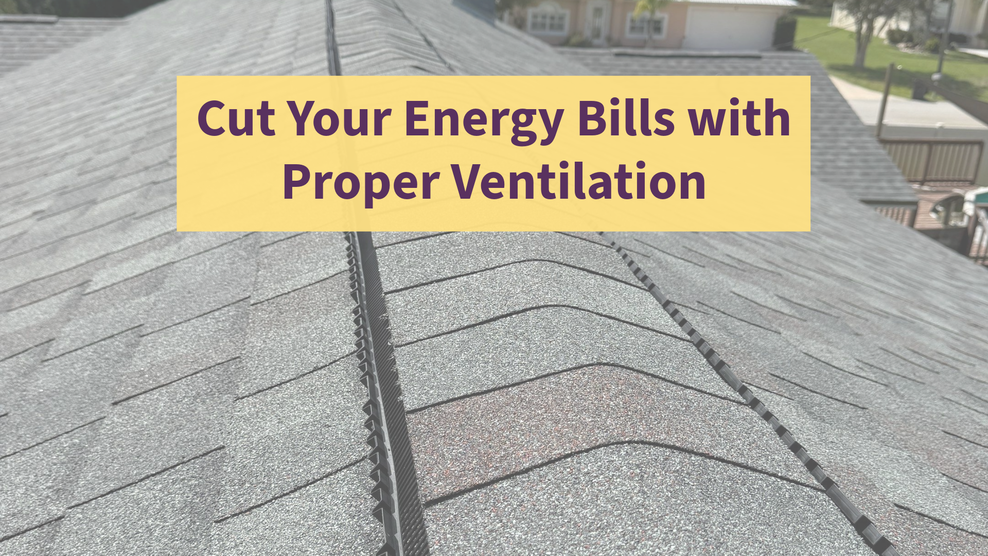 Attic roof ventilation system in Orlando FL installed by Pinnacle Roofing Group to lower energy bills and improve home comfort.