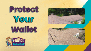 Roof maintenance by cleaning gutters to prevent leaks and costly roof repair in Central Florida.