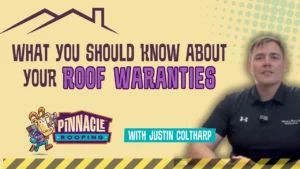 Image showing mixed roofing materials versus a single-manufacturer roofing system with the title ‘The Hidden Warranty Mistake That Could Cost You Thousands.