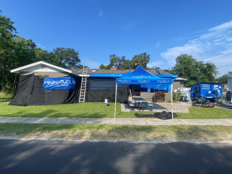 Roof Replacement and Property Protection Set up Volusia County Florida